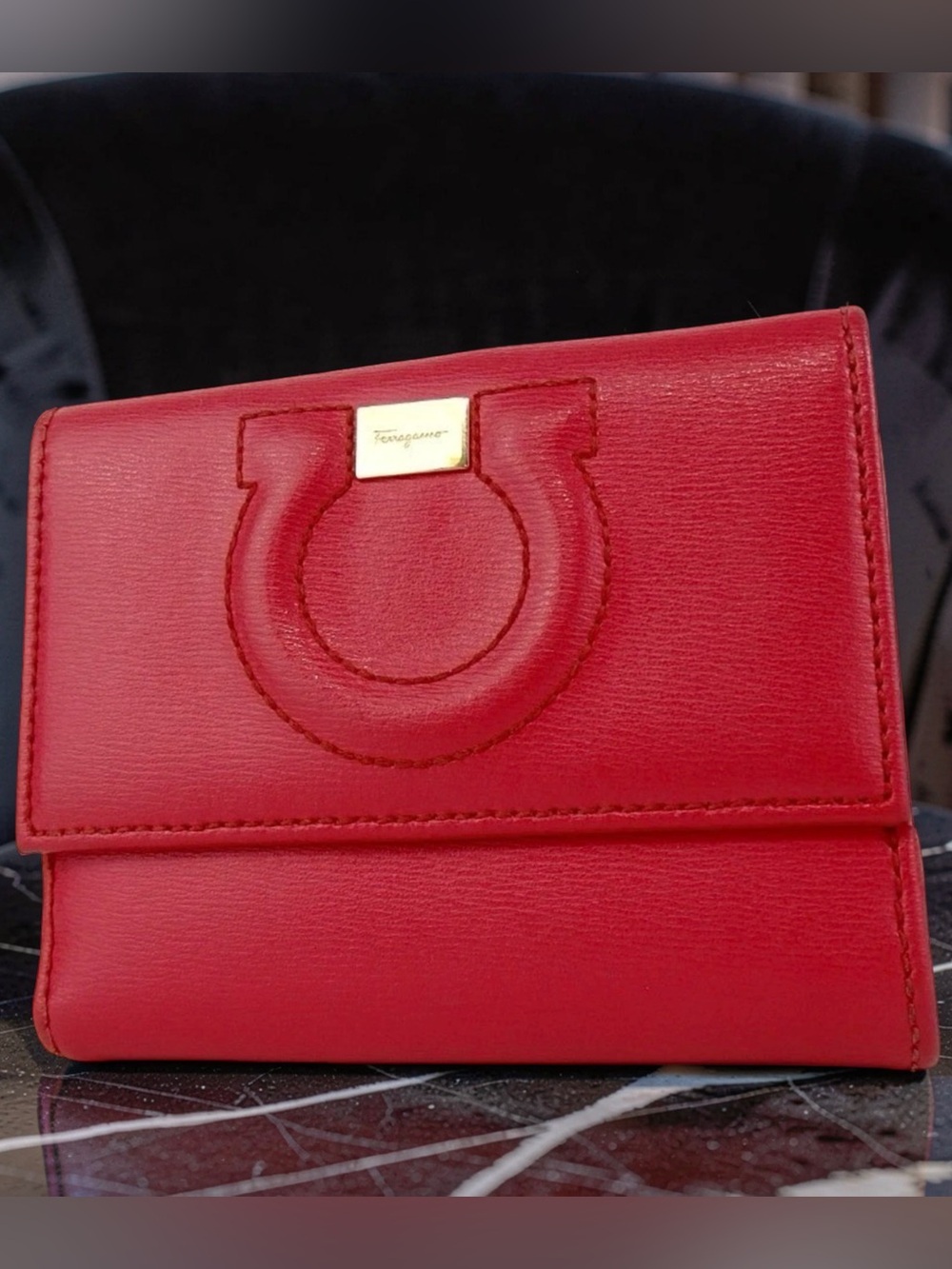 Salvatore Ferragamo Gancini Leather Bifold Wallet 😍